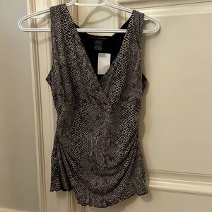 Sarah spencer medium animal print cinched tank y2k top